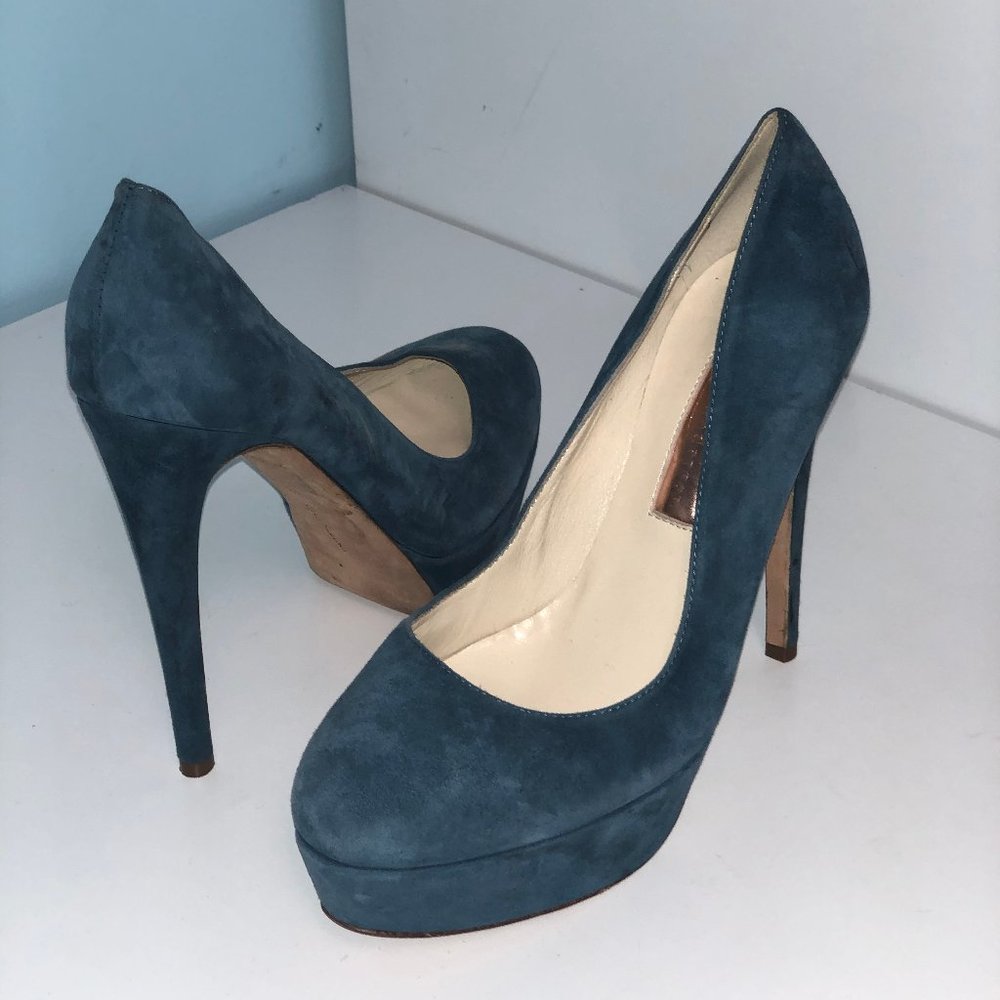 RUPERT SANDERSON suede pumps size 38